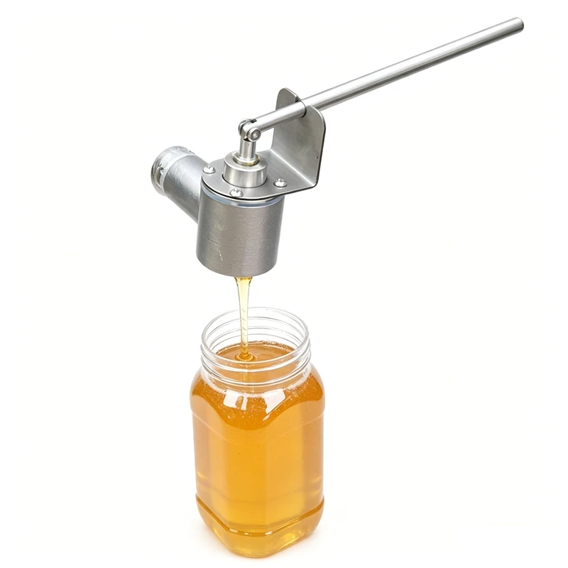 304 Stainless Steel Lever Honey Gate Valve Zero-Drip Beekeeping Tool for Honey Syrup Molasses Viscous Liquid Dispensing