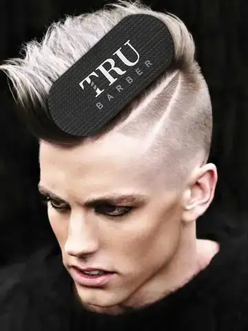 2/4Pcs Hairdressing Oil Head Styling Sticker Gradient Hair Carving Velcro Hair Styling Hair Stickers Salon Barber Accessories