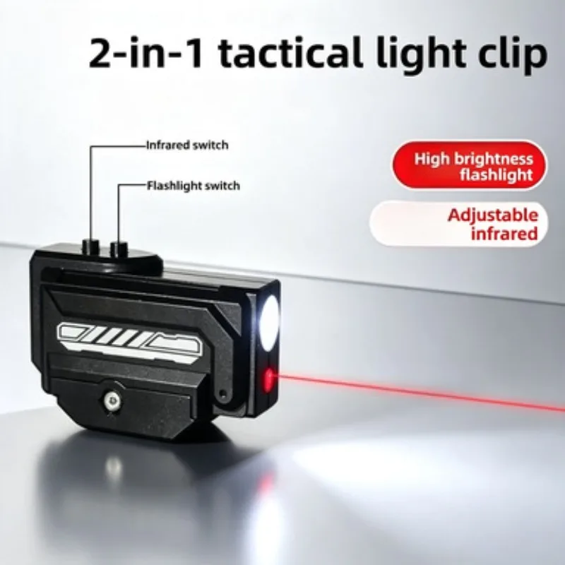 Space Saving Compact Dual Light Parts 20MM Universal Mount Red Glow Lamp & Mini Under Mount Light