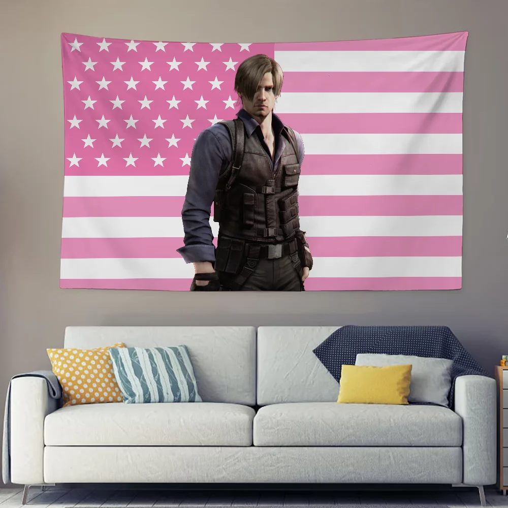 Leon Kennedy Wall Tapestry Res - Board Game Resident Evil 评论和价格