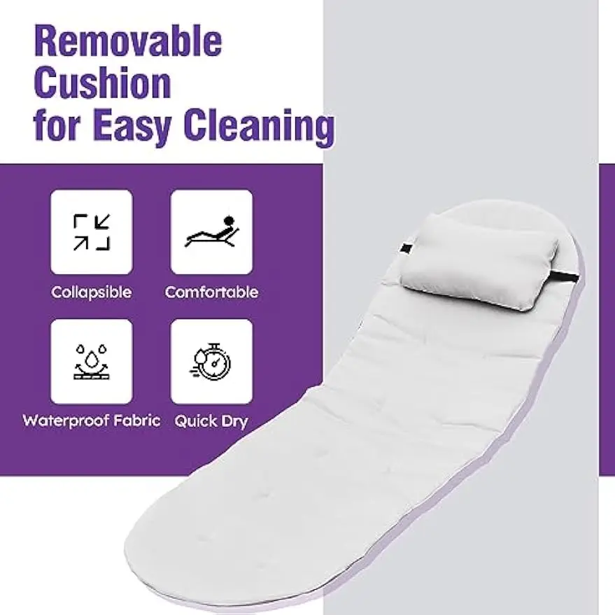 Chaise Lounge, 2 piezas, gris