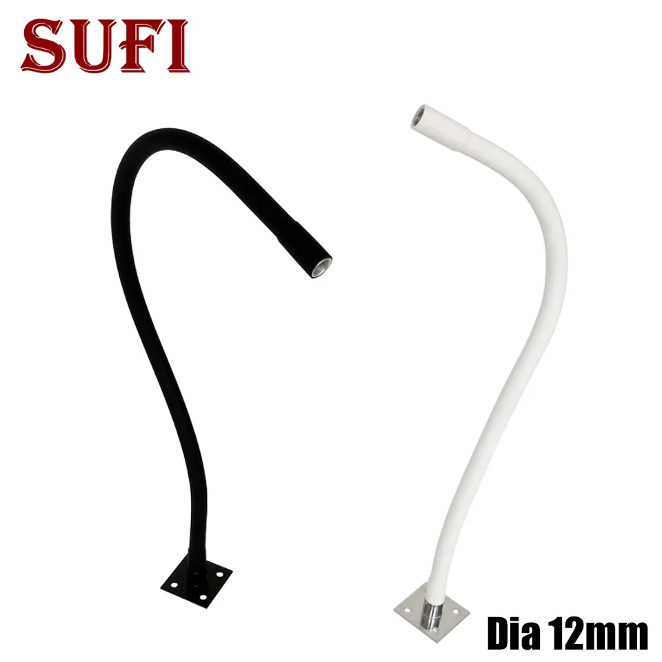 ท่อซิลิโคนแบบโค้งงอได้ขนาดเส้นผ่านศูนย์กลาง 12 มม. สำหรับหลอดไฟ LED ท่ออ่อนแบบยืดหยุ่น ใช้ได้กับท่อรูปทรงต่างๆ พร้อมข้อต่อ M10 M8 ตัวผู้ ตัวเมีย และตัวยึดแบบสี่เหลี่ยม