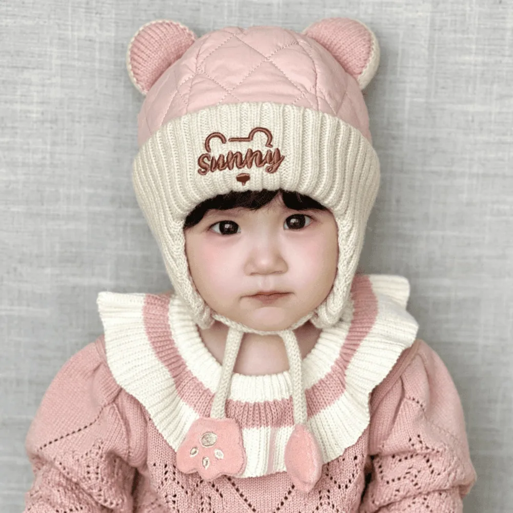 

Warm Toddler's Lei Feng Hat Soft Thickened Baby Ear Protection Cap Windproof Coldproof Beanie Caps Outdoor Activities