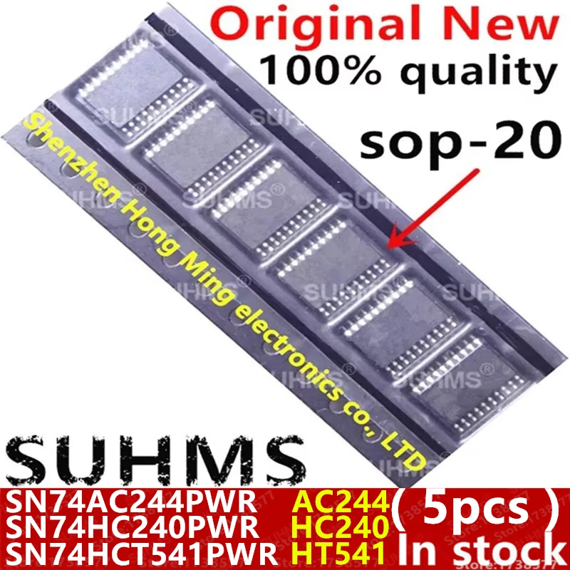 (5piece)100% New SN74AC244PWR SN74AC244 AC244 HC240 74HC240 74HC240PW SN74HC240PWR SN74HCT541PWR 74HCT541PW HT541 sop-20