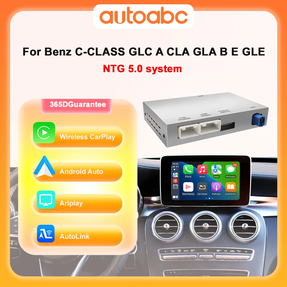 Für Mercedes Benz C GLC Klasse NTG5.0 W205 W446 C117 W176 Drahtlose CarPlay Android Auto Spiegel Link