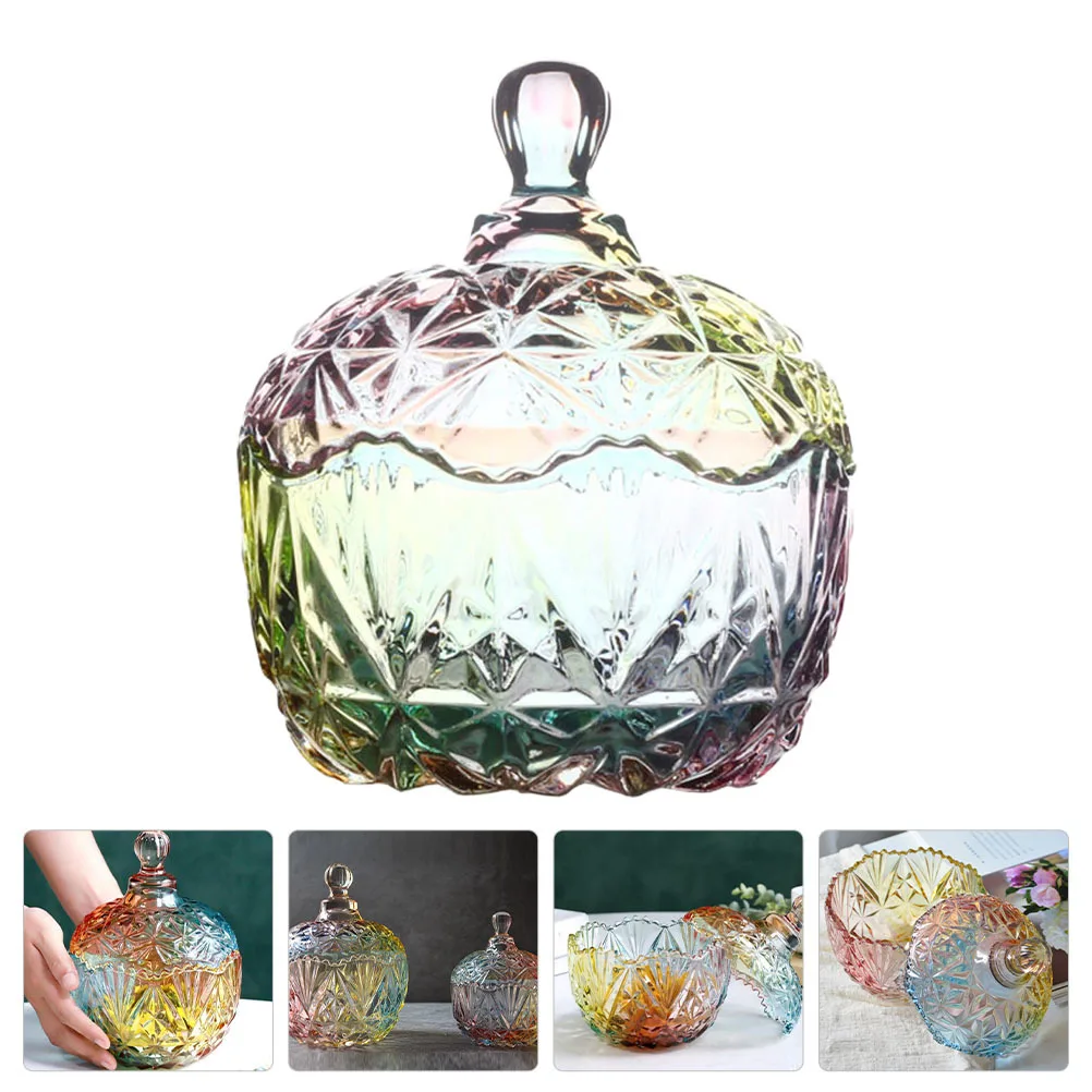 

Glass Candy Can Durable Storage Jar Sealed Lid Transparent Candy Holder Home Supplies Kitchen Glass Storage Jar