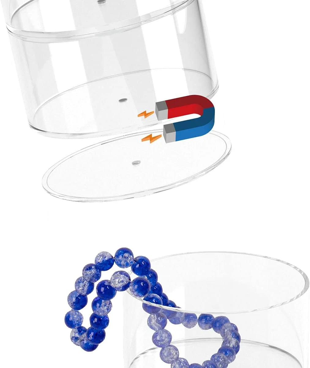 Gürtel-Organizer, Acryl-Vitrine mit 5-lagigem Aufbewahrungshalter für Gürtel, Uhren und anderes Zubehör