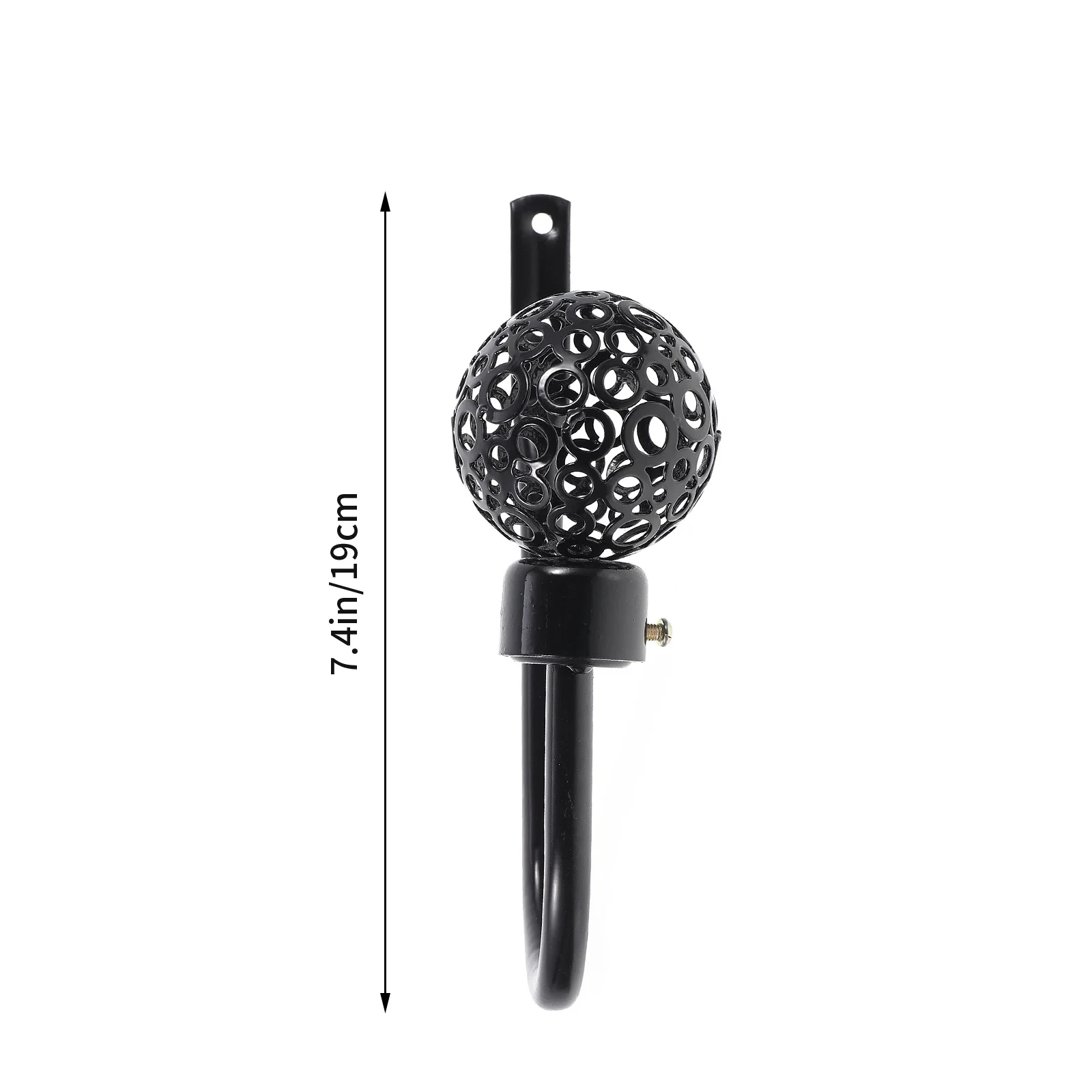 ستارة حائط Holdbacks رباط خلفي مزخرف مادة حديدية تدوم بسهولة مفتوحة وإغلاق الستائر خطاف ستارة المنزل #4