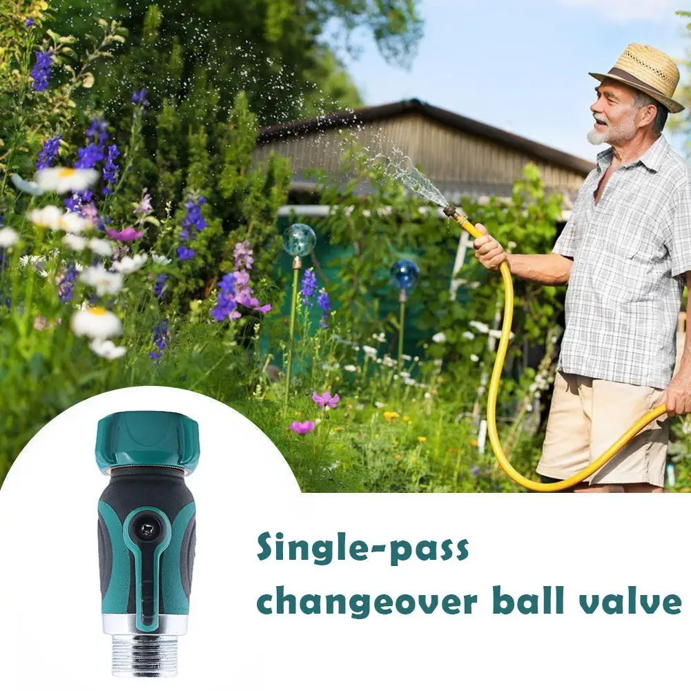 Garden Hose Shut Off , 3/4'' Garden Water Hose Adaptor With Irrigation Adapter For Water House Tap Connect A9s0