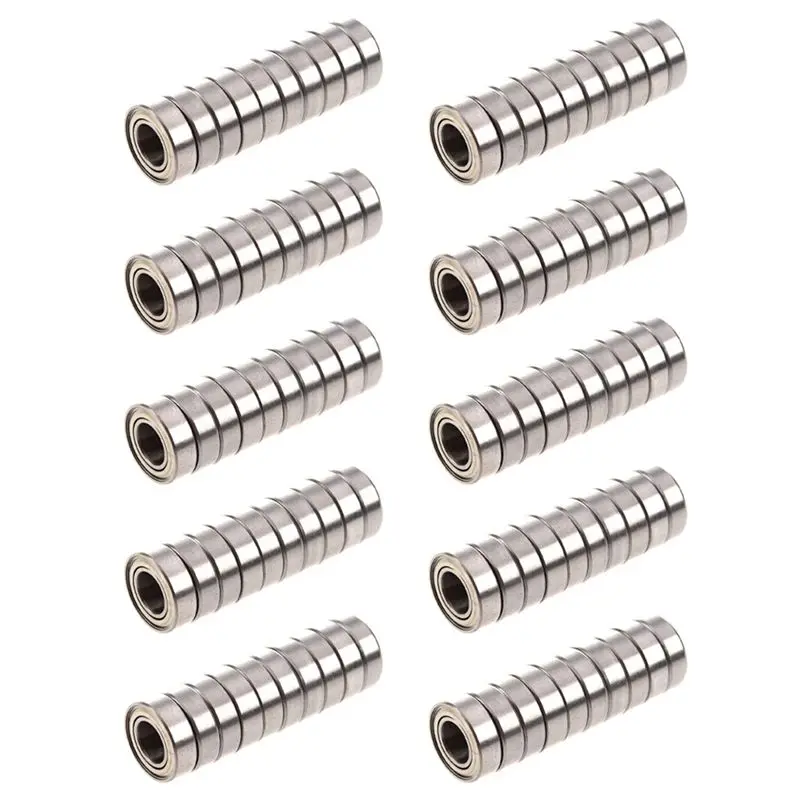 AS94-100 Piezas 698Z 8 X 19 X6mm Rodamientos de Bolas de Ranura Profunda Sellados de Una Hilera