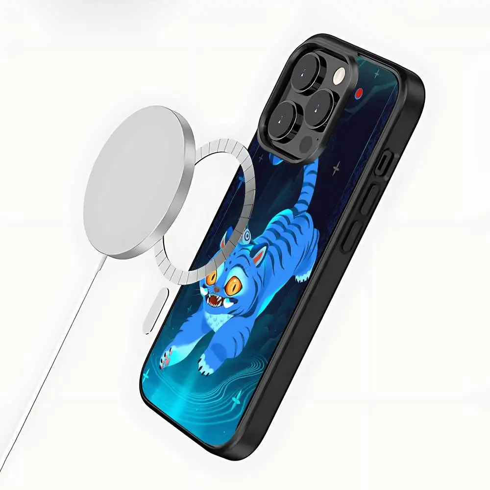 Funda de teléfono KPop d-demon h-hunters para iPhone 17,16,15,14,13,12,11,Pro,Max,Plus,Mini,SE4,E, carga inalámbrica magnética Magsafe