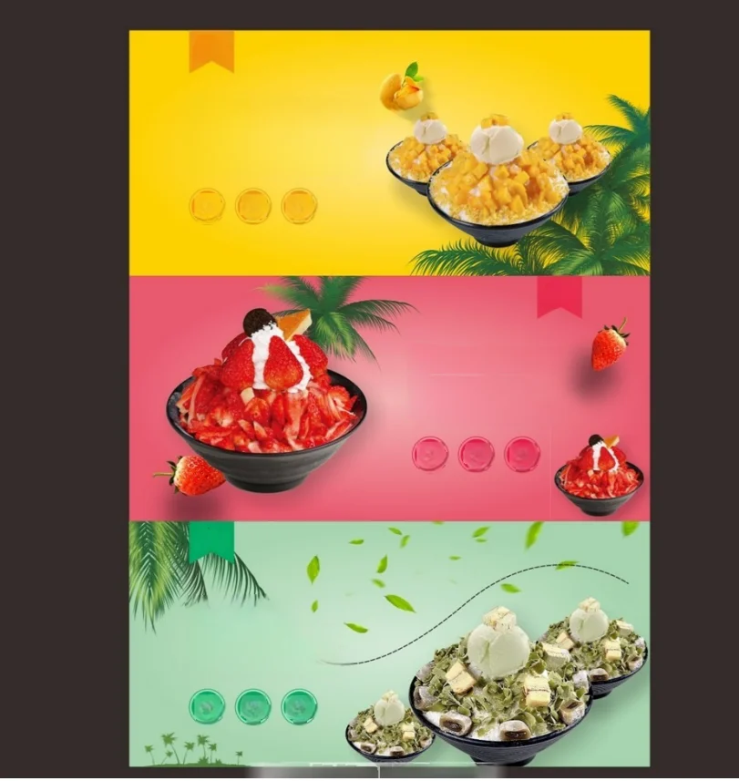 شاشة تعمل باللمس التجارية 120L صانع الثلج للحليب والآيس كريم صانع الثلج ندفة الثلج