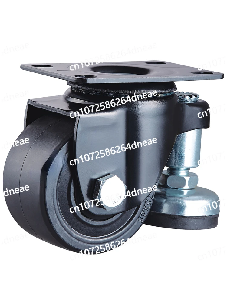 Caster HOD234 Inch Load-bearing Fuma Wheel Universal Low Center of Gravity Nylon Adjustment with Brake Cup Double Bearing