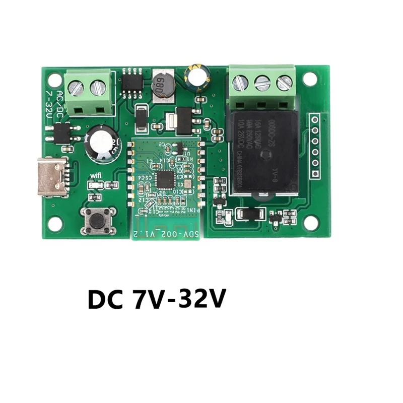 Excellent-Ewelink Smart DC/7-32V DIY Single Channel Bluetooth WIFI Inching Self-Locking Wireless Smart Home Relay Switch Module