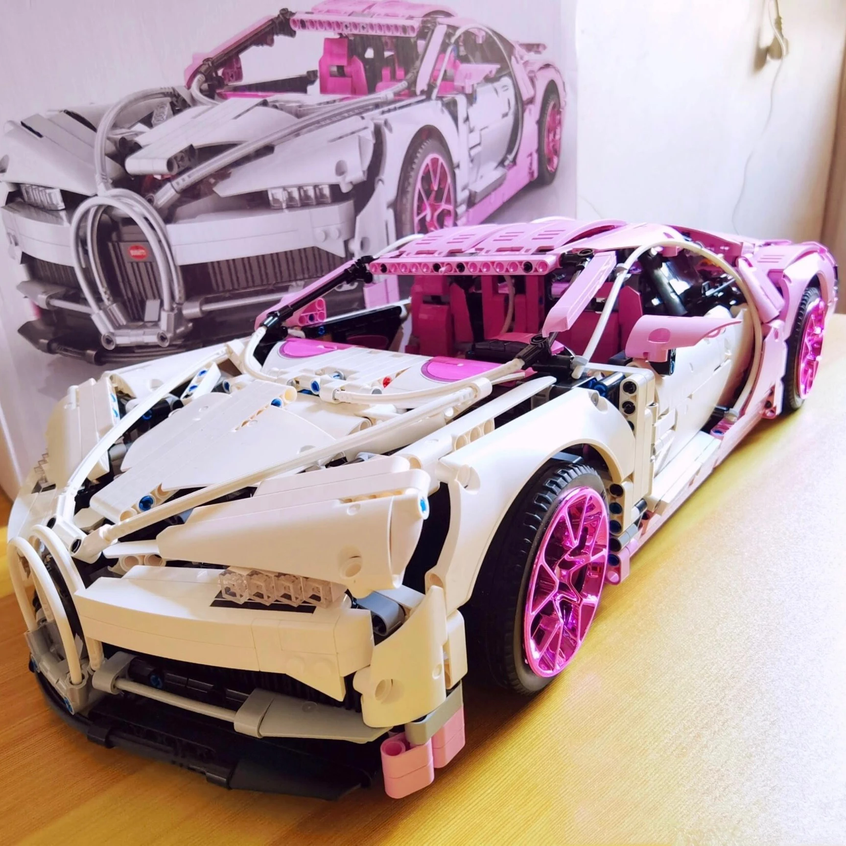 1388PCS Technical Bugattier Building Blocks Hypercar Racing Car Model Assemble Vehicle Bricks Toys For Boys Children Gifts