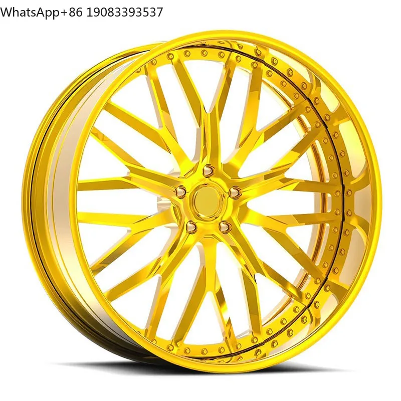 

Forged Deep Lip Dish Luxury Golden 18 19 20 21 22 23 24 26 Inch Customized 4 5 6 Holes Forged Rims for Jeep