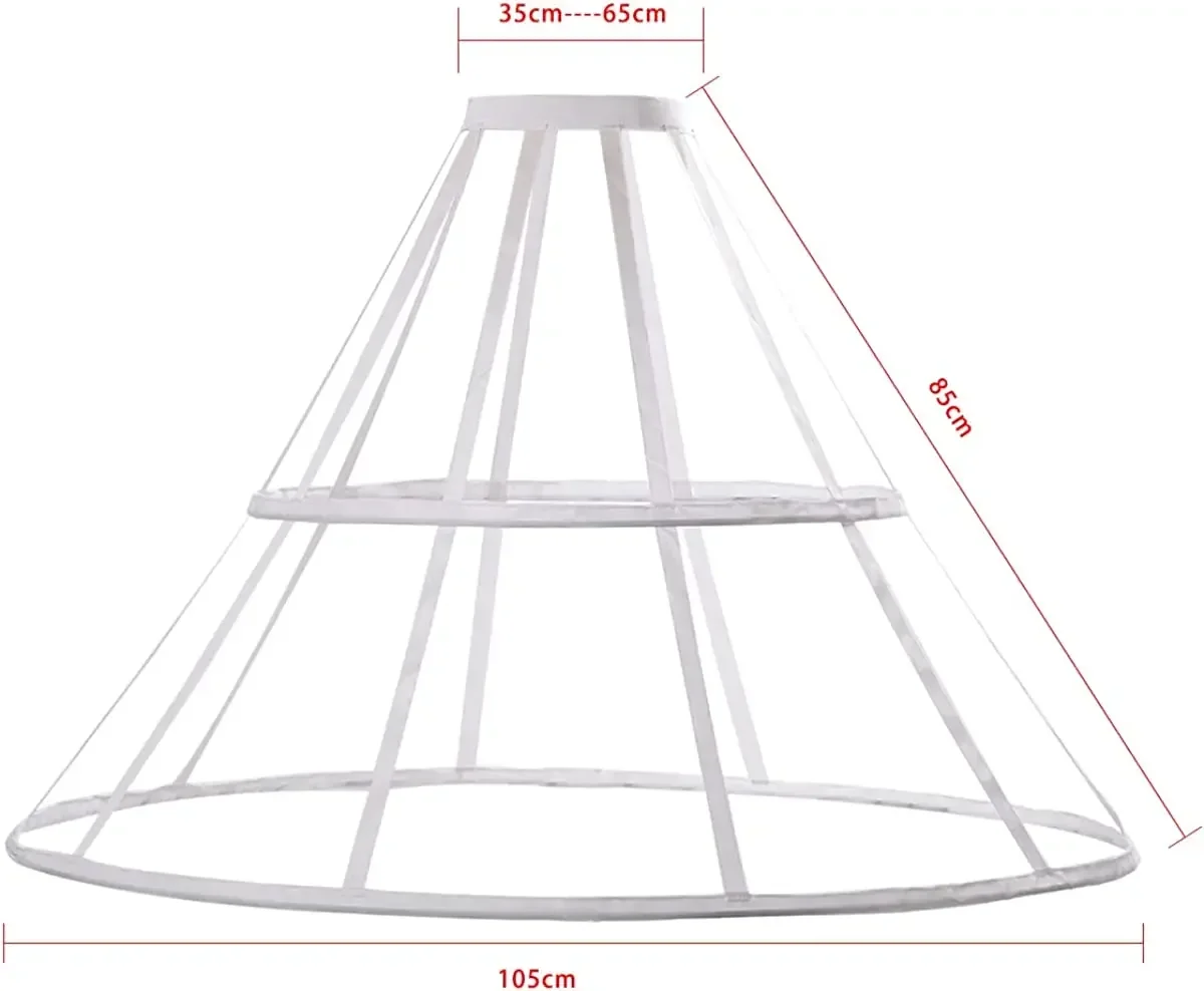 Pannier Petticoat Damen Viktorianisch Bustle Cages Hoop Rock Käfigrock für Damen