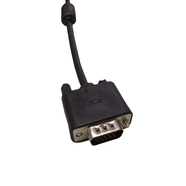 Двойное магнитное кольцо VGA3 + 6, медный сердечник, черный и белый ПВХ дисплей, видео адаптер, кабель «штырь-штырь», аудиокабель