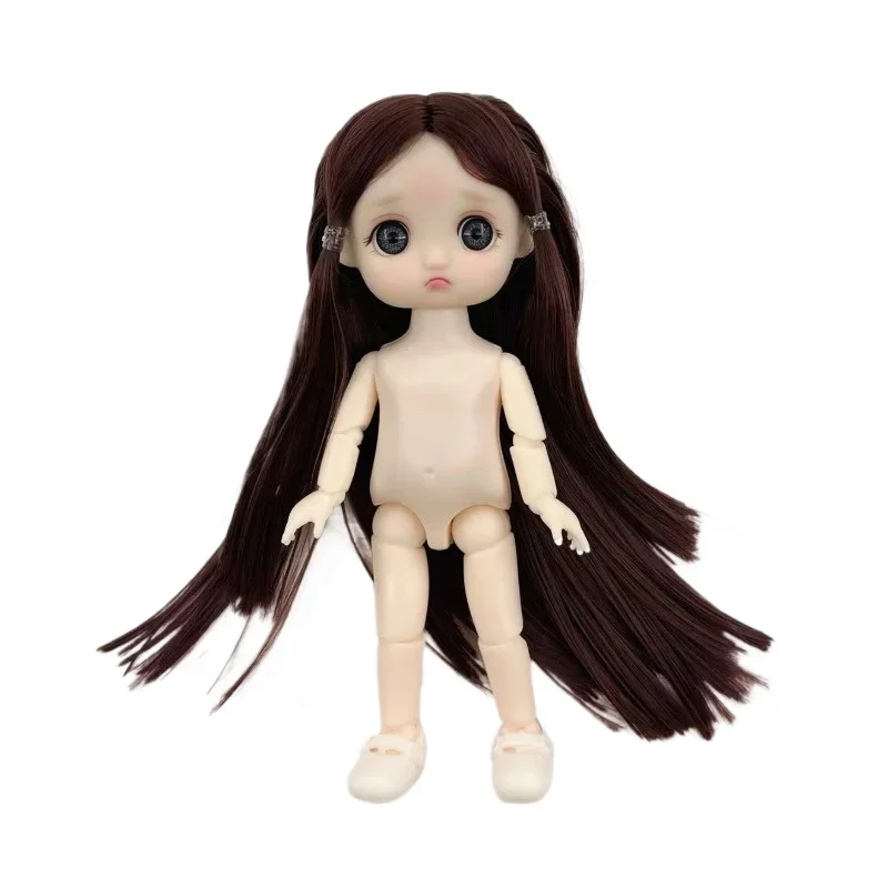 16cm 1/8 3D Simulation Eyes  BJD 13 Movable Joints DIY Dressing Doll Playing Girl Toy