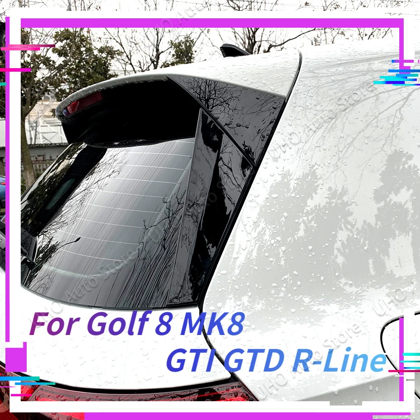 

Для Volkswagen Golf 8 MK8 GTI GTD TSI TDI 2020 2021 2022 2023 Автомобильное заднее окно, боковое крыло, спойлер багажника Canard Canards Splitter