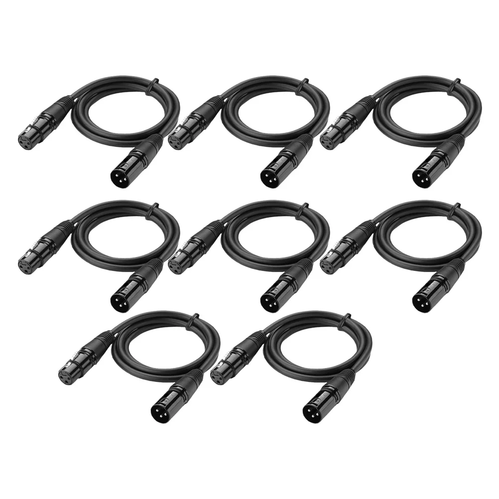 

10pcs 1M DMX Lighting Cable 3 Pin for Moving Head LED Par Light DJ Stage Equipment