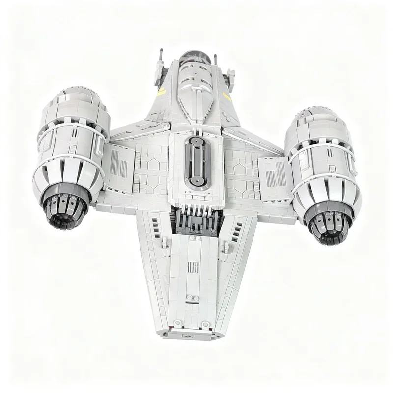 4893PCS MOC Space Battle Movie Razor Crest Model Custom Puzzle DIY Creative Ideas Toy Birthday Gift Spaceship Series Bricks
