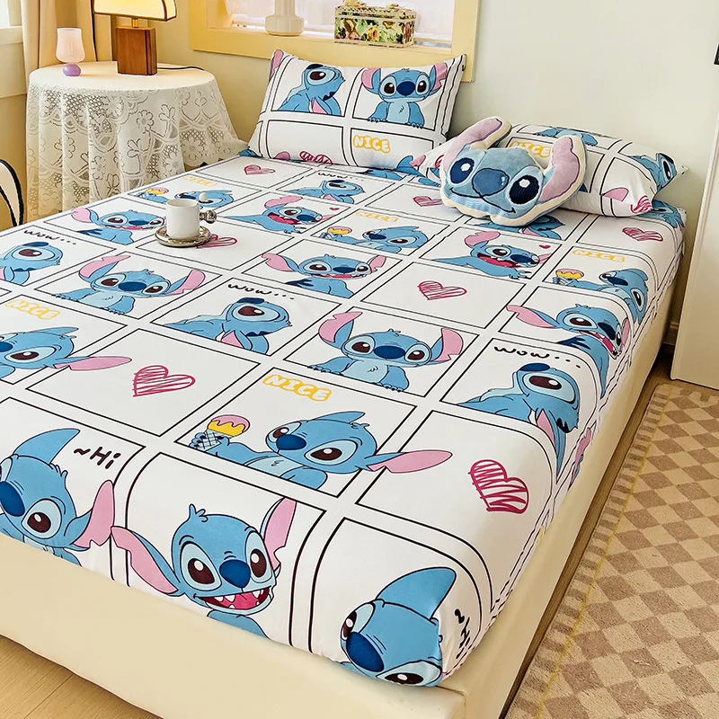 Anime Disney Stitch Bedding Lilo & Stitch Pillowcase Duvet Cover Bedclothes Bedroom Decor Kids Birthday Gifts Home Textile