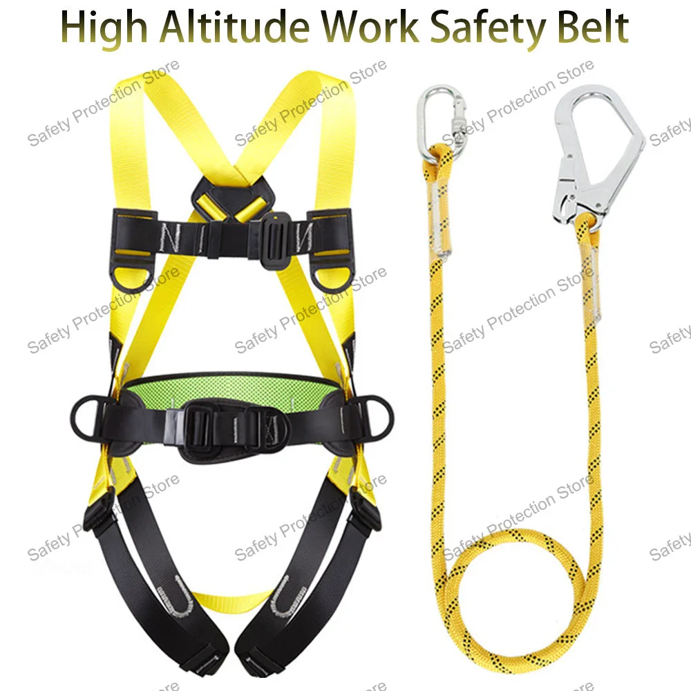 

Five-point High Altitude Work Safety Harness Full Body Safety Belt Safety Rope Outdoor Climbing Construction Protect Equipment