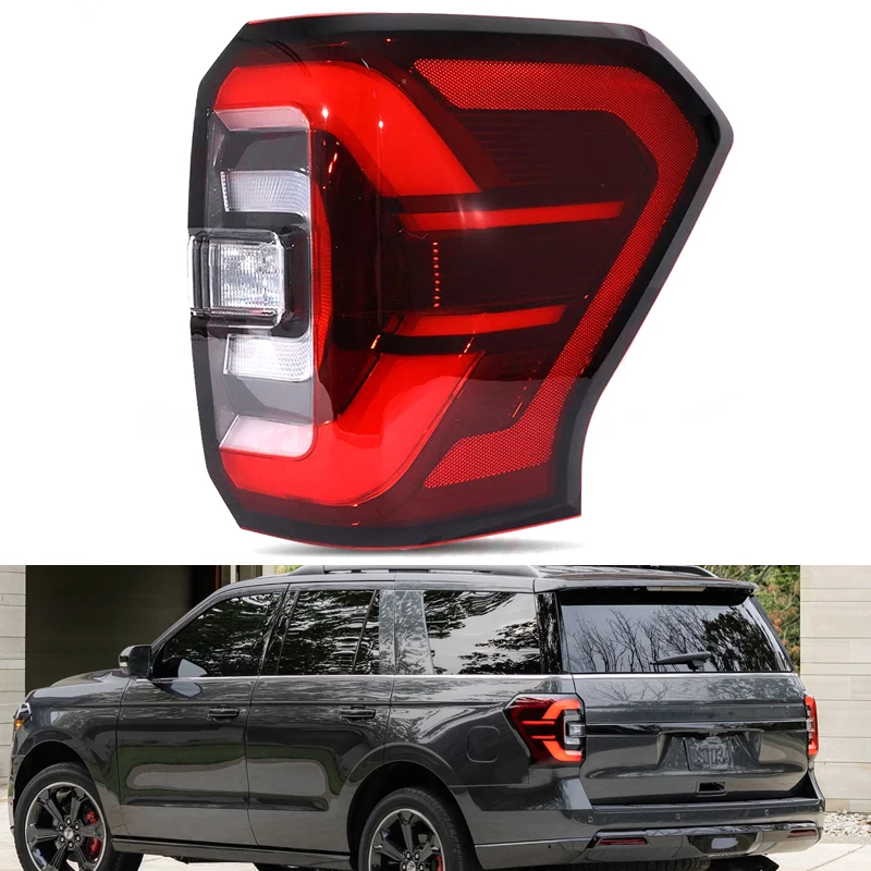 For Ford Expedition 2022-2024 Black Frame LED Tail Light Auto Rear Brake Signal Light Taillight Assembly NL1Z13405C NL1Z13404C