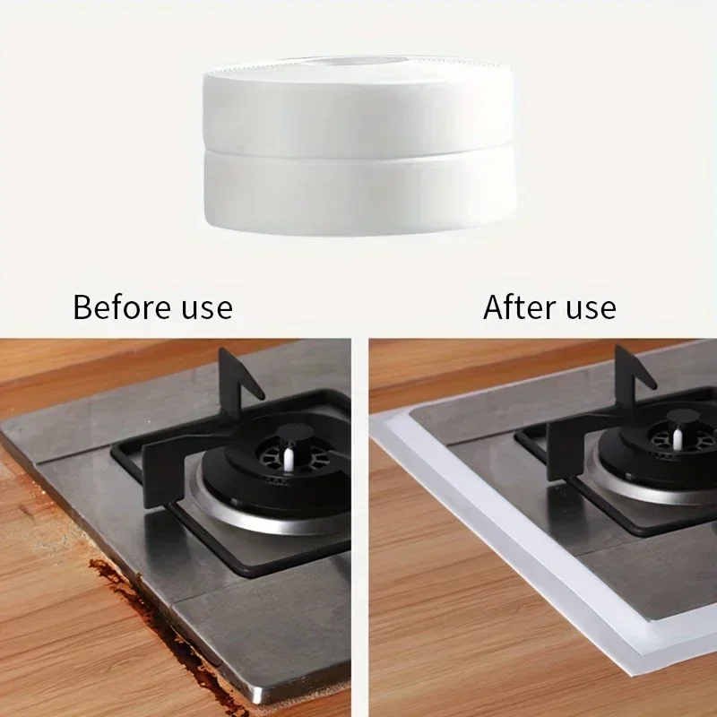 PVC Waterproof Sealing Tape Bathroom Toilet Caulk Tapes Kitchen Sink Countertop Mildew Fouling Proof Sealer Self Adhesive Strip
