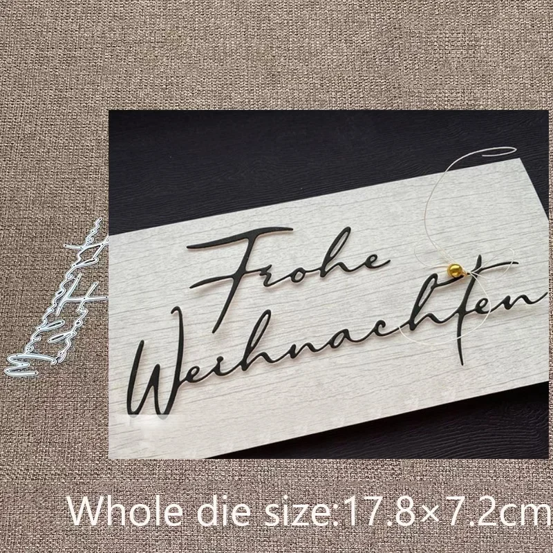 Новый дизайн, ремесло, металлическая трафаретная форма, вырубная штамп, немецкая fro fro fro fro fro fro we informationchten, высечки для скрапбукинга, альбом, бумажная карта, ремесло, тиснение