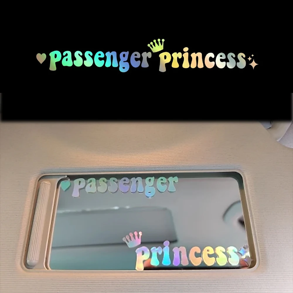 car sticker Funny Car Rear Window Sticker Passenger Princess Creative PVC Rear Window Styling Decal  Auto Styling Accessories