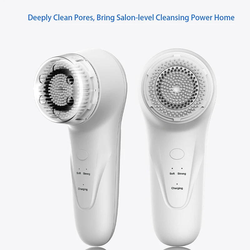 

Sonic facial cleanser, vibrating face brush, pore cleansing, waterproof, wireless charging electric facial cleanser