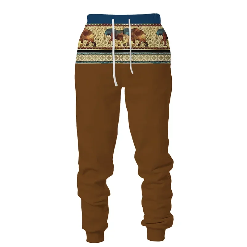 New Year Mayan Culture Y2k Pants Man Autumn Winter Casual Mens Sweatpants 3D Printing Tops Outdoor Streetwear Hip Hop Trousers