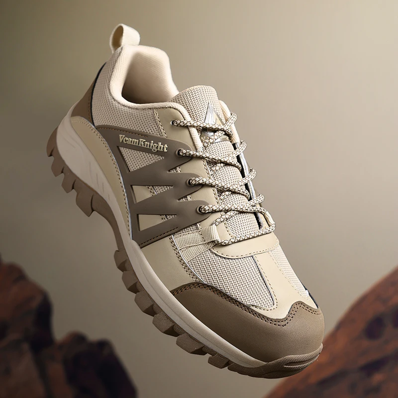 

Уличная походная обувь, мужская противоскользящая дышащая спортивная обувь с низким берцем, мужские удобные мягкие повседневные кроссовки на шнуровке, мужская обувь