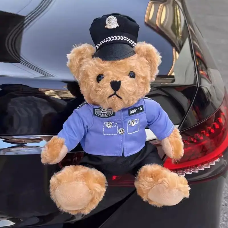 

Подвеска на хвост автомобиля, дорожная полиция, плюшевый мишка, кукла, милый багажник, украшение для мотоцикла, наружное украшение автомобиля, хвост автомобиля, подарок