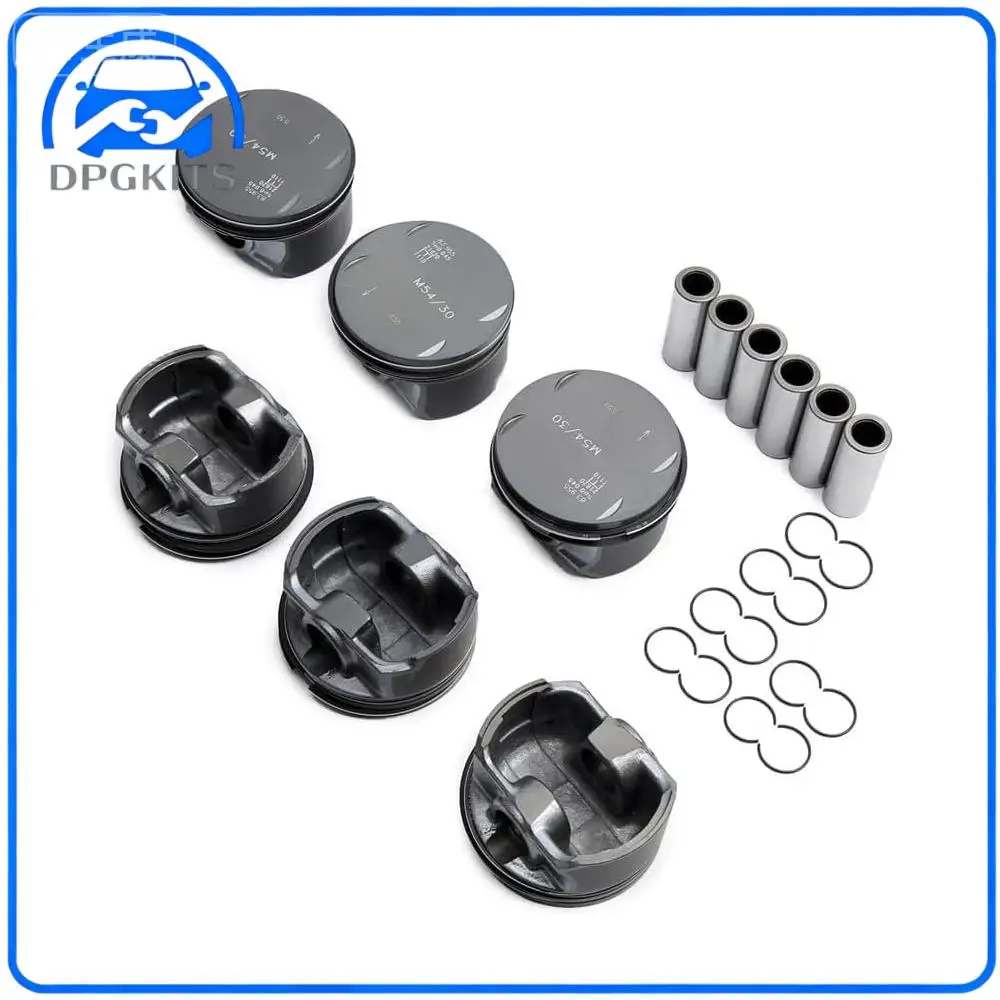 

DPGKITS 1set Engine Pistons Rings Set +0.5 11257506222 For BMW 330i 530i X3 X5 E46 E36 E39 M54 3.0 Pistons Rings Rods & Parts