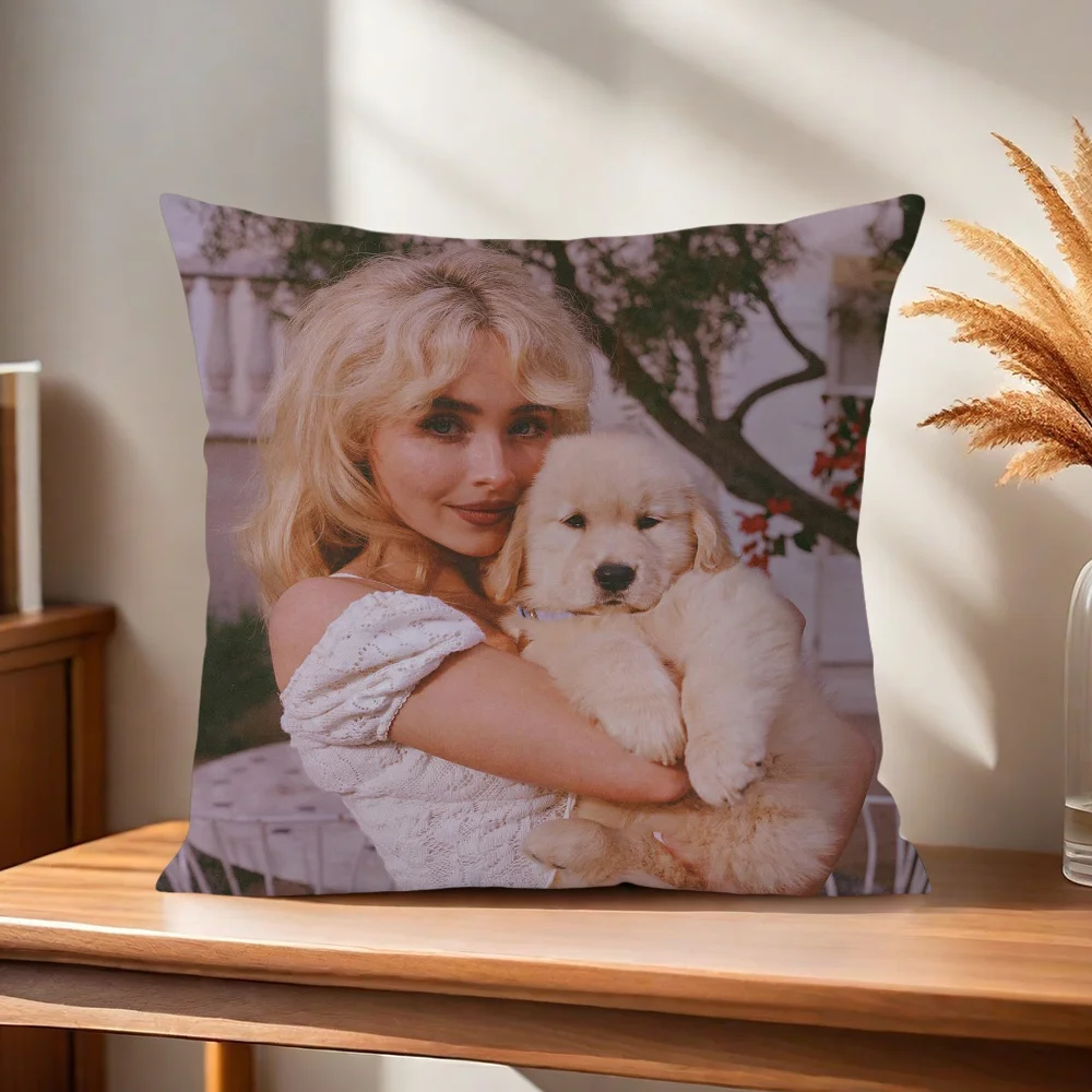 Sabrina Carpenter Man s Best Friend Kissenbezug, Kissenbezug für Zuhause, Sofa, Wohnzimmer, Büro, Café, Auto, Kissenbezug – Detail 4