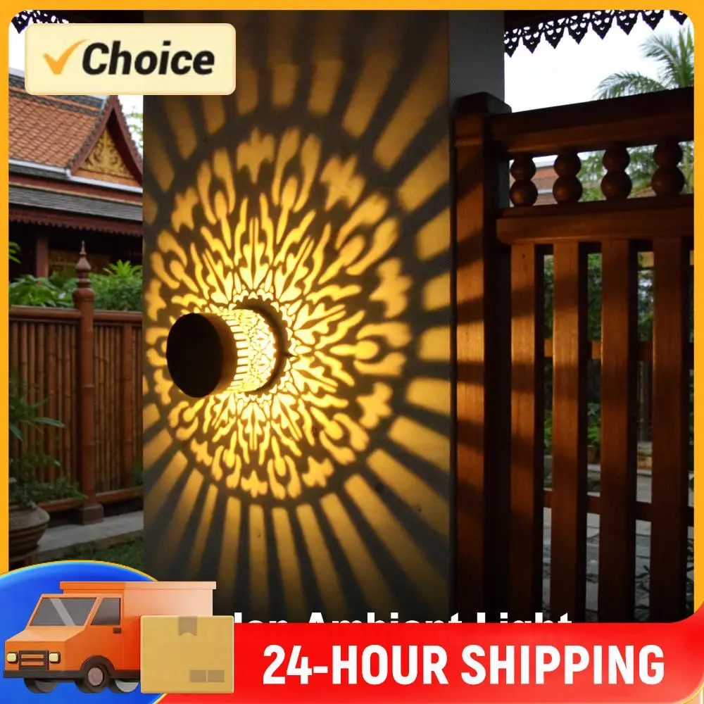 Metal Solar Powered Deck Step Stair Lights Solar Wall Step Deck Lights for Garden Post Patio Backyard Yard Decor