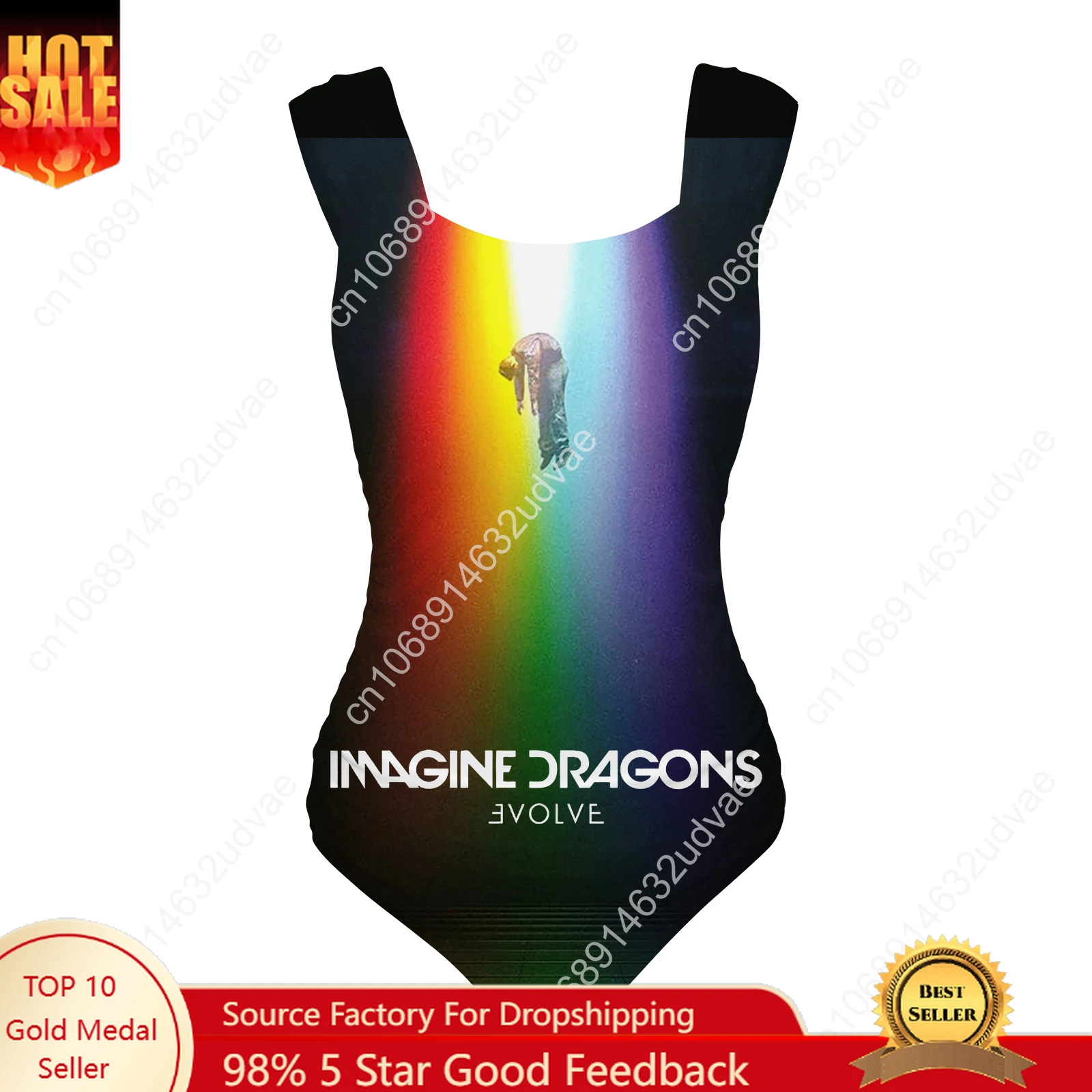 

Imagine Dragons Swimsuit Wide Strap Women Bathing Suits Personalized Swimwear Pool Party Sexy Bikini Customize Beachwear