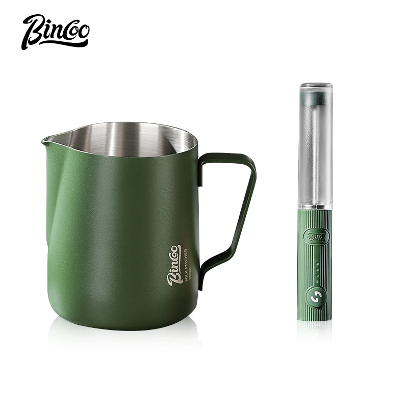 

Bincoo 350 мл 600 мл кувшин для вспенивания молока, кофейная чашка, электрический вспениватель молока, миксер для взбивания кофе, игла для кофе латте, бариста для