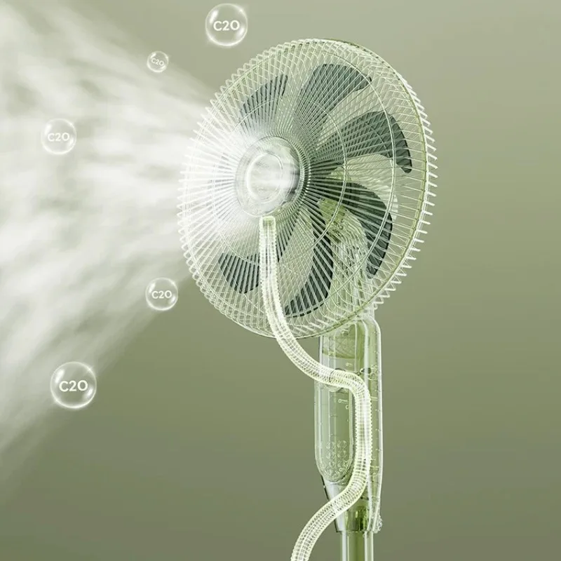 Large Wind Silent Mist Fan 7 Blades Copper Motor Remote Control Spray Cool Humidifier Negative Ion Aroma Home  Exhaust Fan