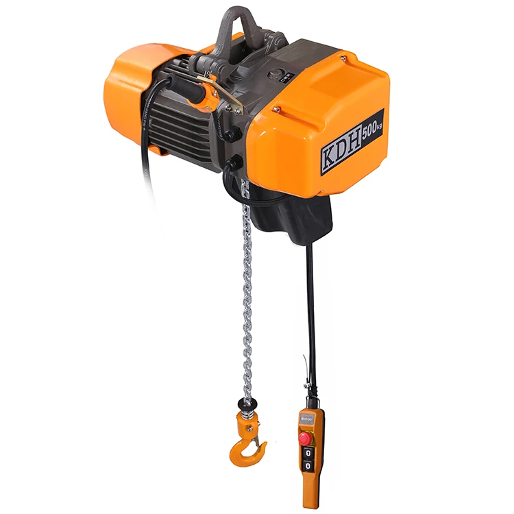 Hook Fixed Type 0.5-30 Ton Single/Double Speed Electric Chain Hoist with Electric Trolley