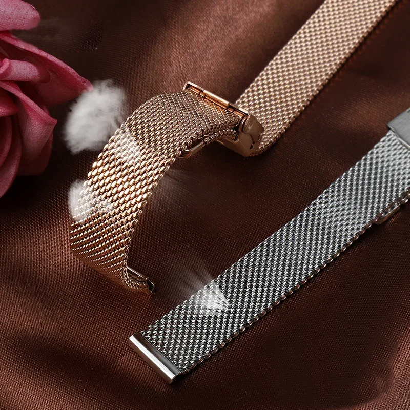 سوار ساعة DW للرجال والنساء ، سوار معدني ميلان ، حزام فولاذي ، 28 ، 36 ، 40 ، 14 ، 16 ، 18 ، 20 ، 22