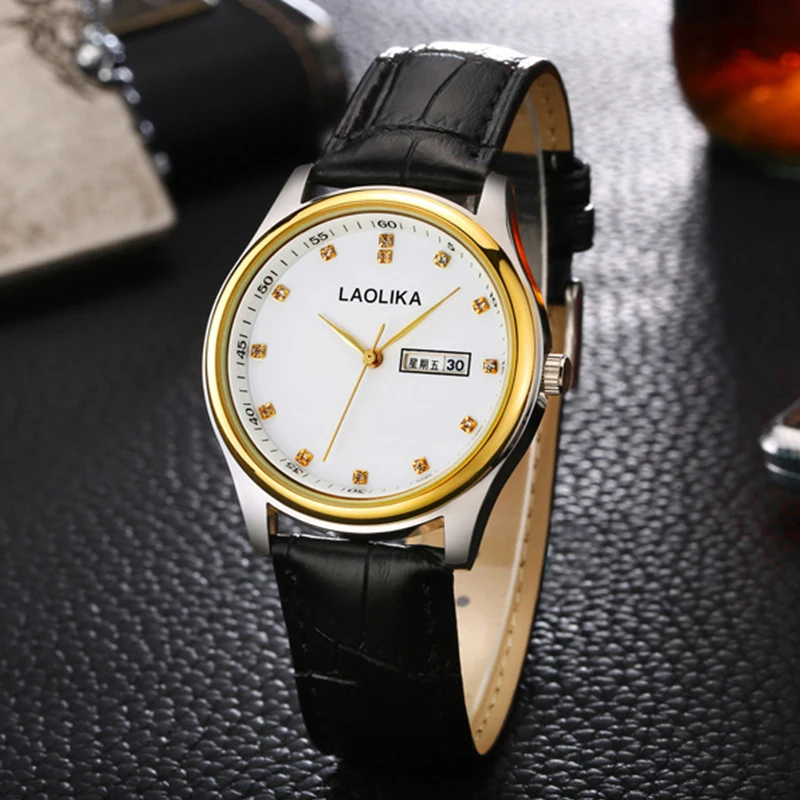 Orologi da uomo di moda Orologio da polso analogico al quarzo di marca superiore di lusso per uomo Cinturino in pelle Orologio da uomo d'affari casual Reloj Hombre