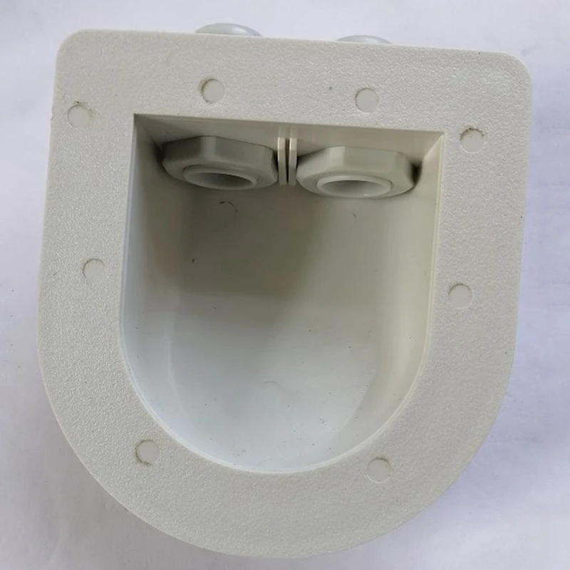 A09E-Double Wire Entry Gland Box Solar Panel Roof Wire Entry Gland Box Cable Motorhome Double Hole RV Yacht Car Accessories