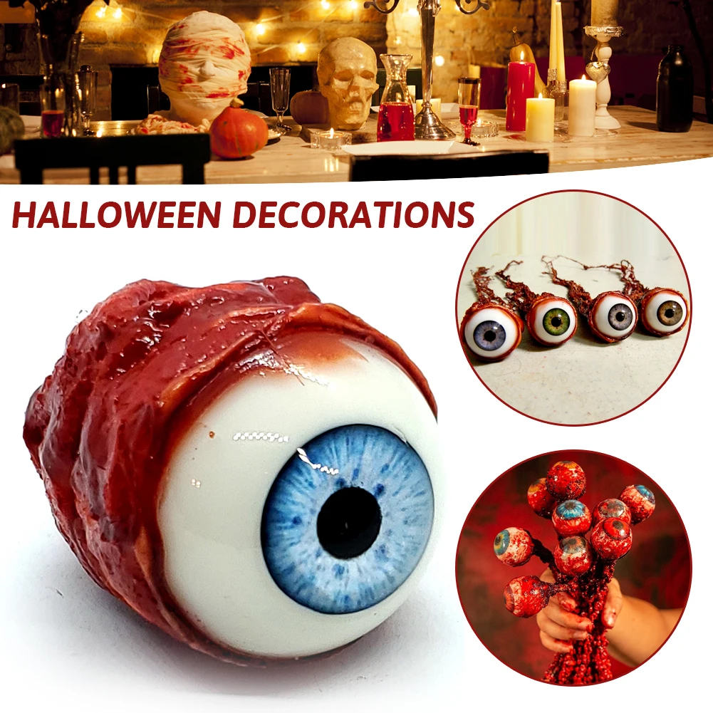 

Halloween Horror Resin Eyeballs Horror Scary Realistic Eyeball Props Ornament For Party Ball Props