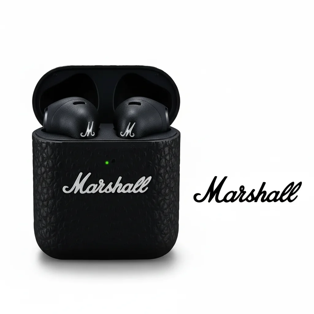 Écouteurs sans fil Marshall Minor III Bluetooth 5.0, design ergonomique, 25H d'autonomie, résistance à l'eau IPX4, charge magnétique Écouteurs sans fil Marshall Minor III Bluetooth 5.0, design ergonomique, 25H d'autonomie, résistance à l'eau IPX4, charge magnétique