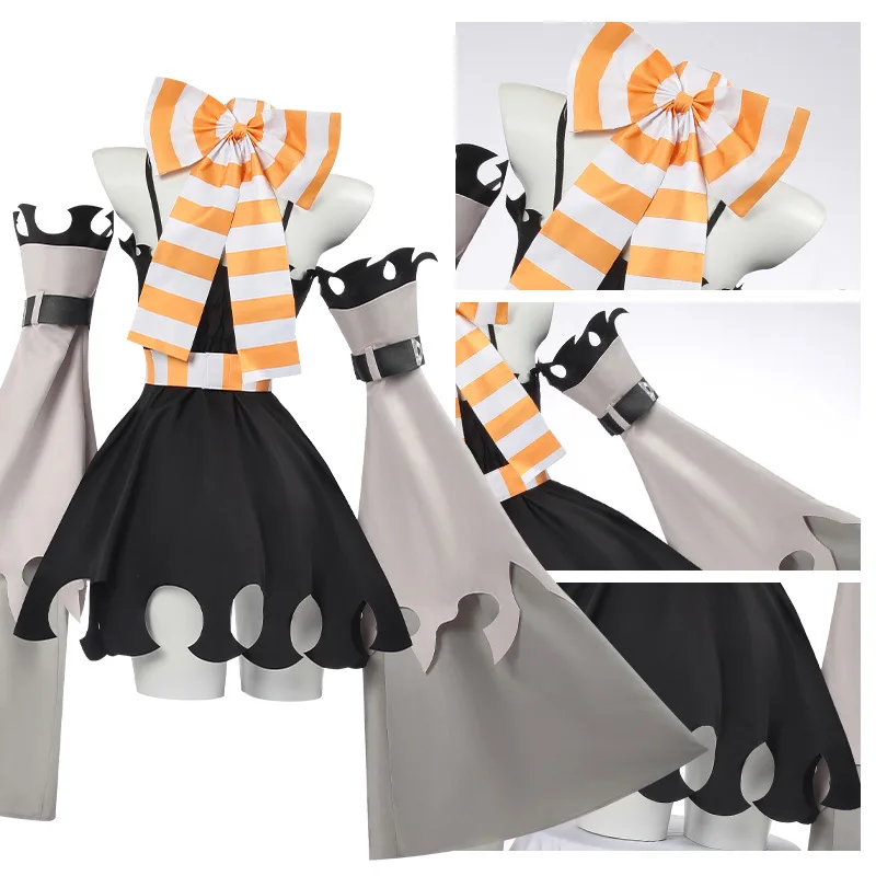 Gachiakuta Amo Empool Cosplay Costume Long Wig Sexy Dress Full Set Carnival Halloween Party Role Play Uniform for Girls - view 4