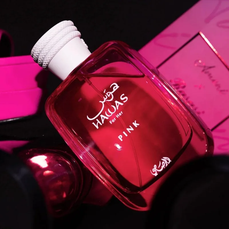 100 مللي RASASI Hawas عطر فرمون وردي عطر نسائي عربي فرمون هدية عيد ميلاد كولونيا رجل يجذب الجنس الآخر